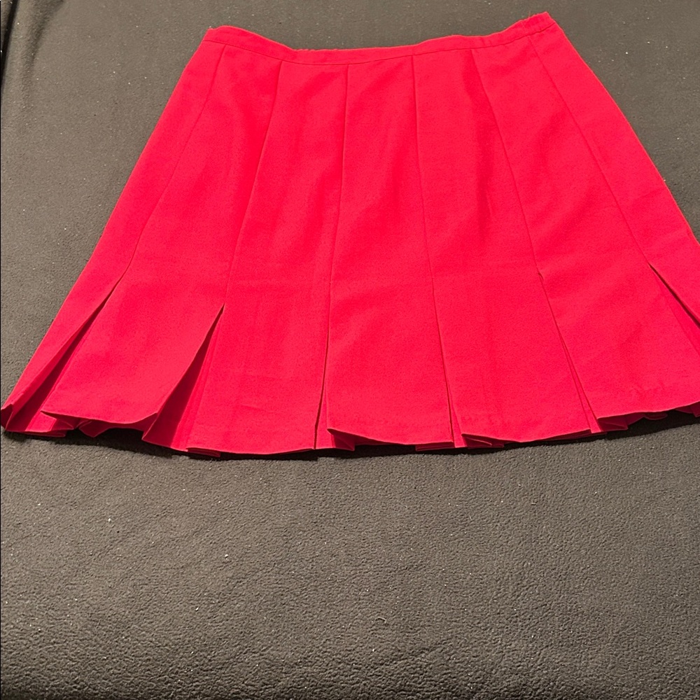 Classic Vibrant Red A-Line Skirt